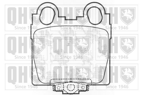 QUINTON HAZELL Комплект тормозных колодок, дисковый тормоз BP1252